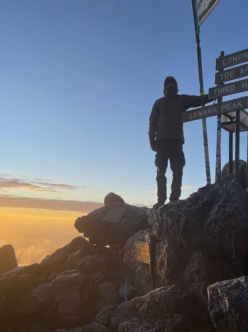 6 Days Burguret Chogoria Transverse — the Chogoria Route on Mount Kenya, on the mountain.