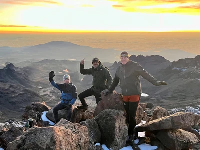 Mount Kenya Majestic Expeditions at camp.