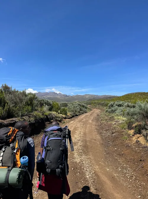 6 Days Burguret Chogoria Transverse — the Chogoria Route on Mount Kenya, near the summit.
