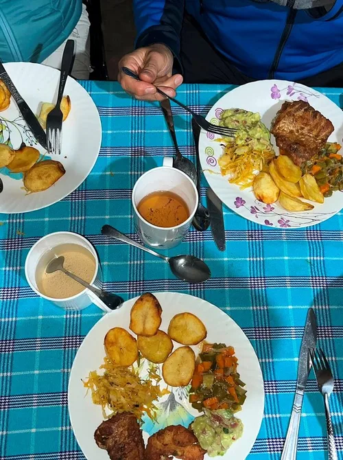 lunch on Mount Kenya
