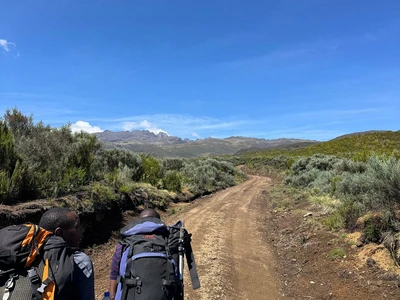 6 Days Burguret Chogoria Transverse — the Chogoria Route on Mount Kenya, near the summit.