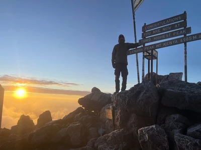 Mount Kenya 6 days Chogoria - Sirimon — the Sirimon Route on the trail.