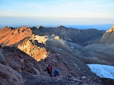 Mount Kenya Majestic Expeditions during the trek.